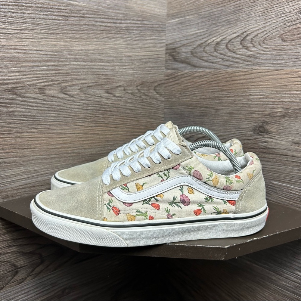 Vans old skool floral grey beige - Picture 3 of 7